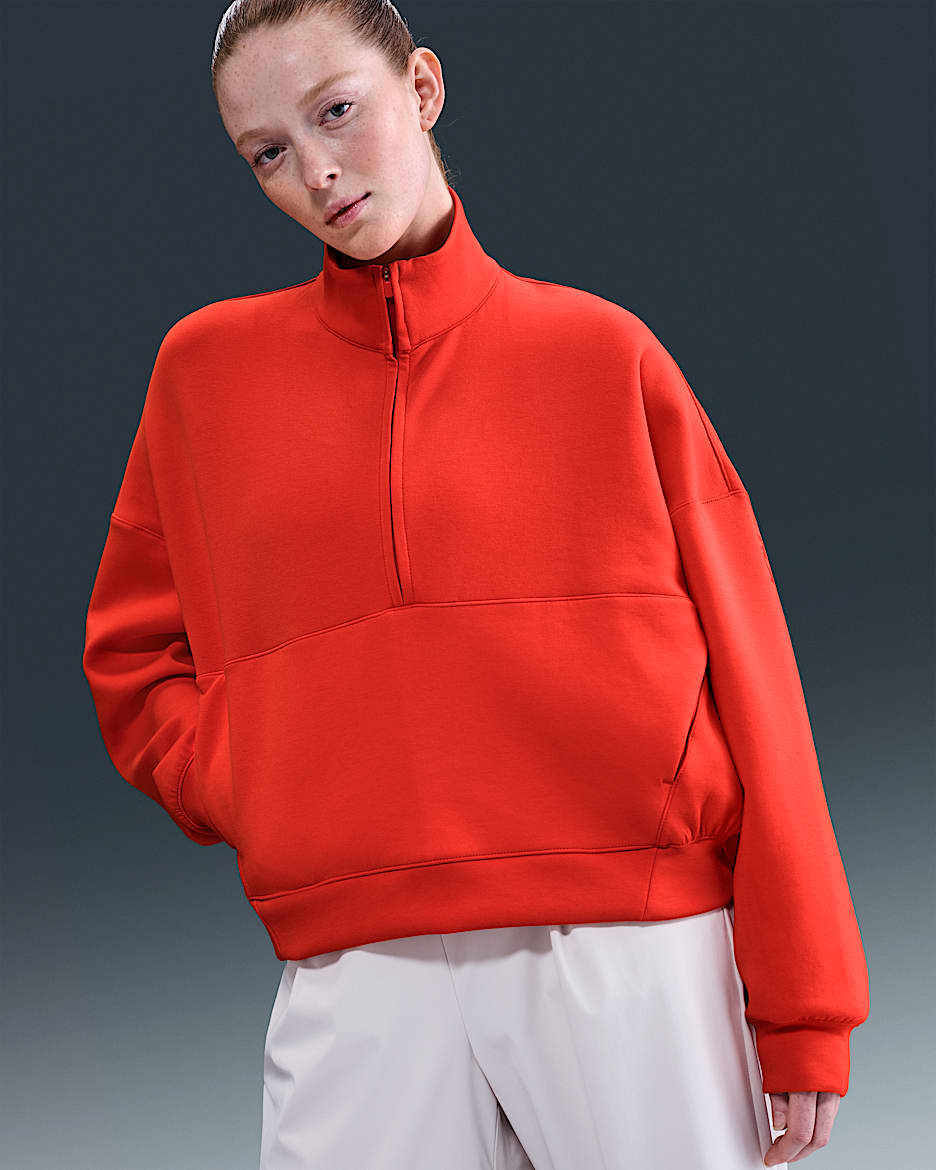 トップス FCRB NIKE REVERSIBLE KNIT WARM UP SET UP Nike 24.7 ImpossiblySoft Women's Dri-FIT Oversized 1/2-Zip